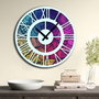 Wallity Reloj Decorativo MDF 50cm Multicolor